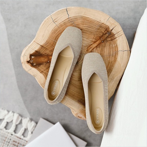 VIVAIA Shoes - VIVAIA Casual Flats Slip on Ballet Flats Shoes Comfortable EU/41.5 US/10‎